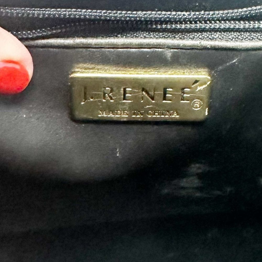 J.RENEE BROWN GOLD CHAIN LION FACE EVENING BAG PURSE - Picture 10 of 12